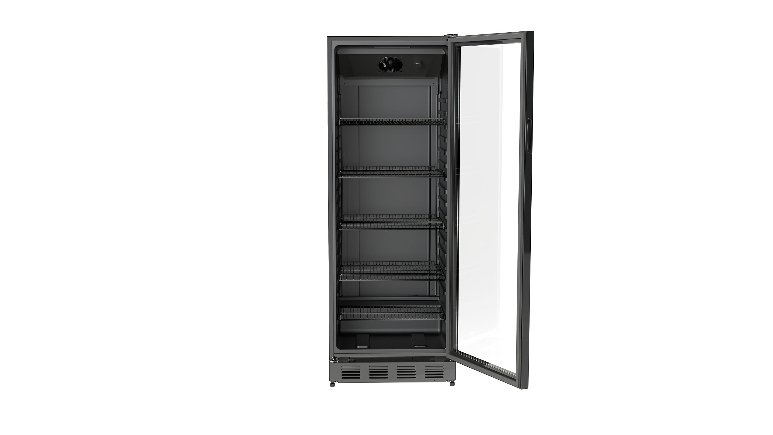 POCOline Kühlschrank GTK164-358CS schwarz B/H/T: ca. 60x164x66 cm
