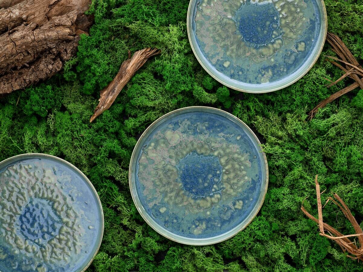 CreaTable Tafelservice Yuki grün Steinzeug 8 tlg.