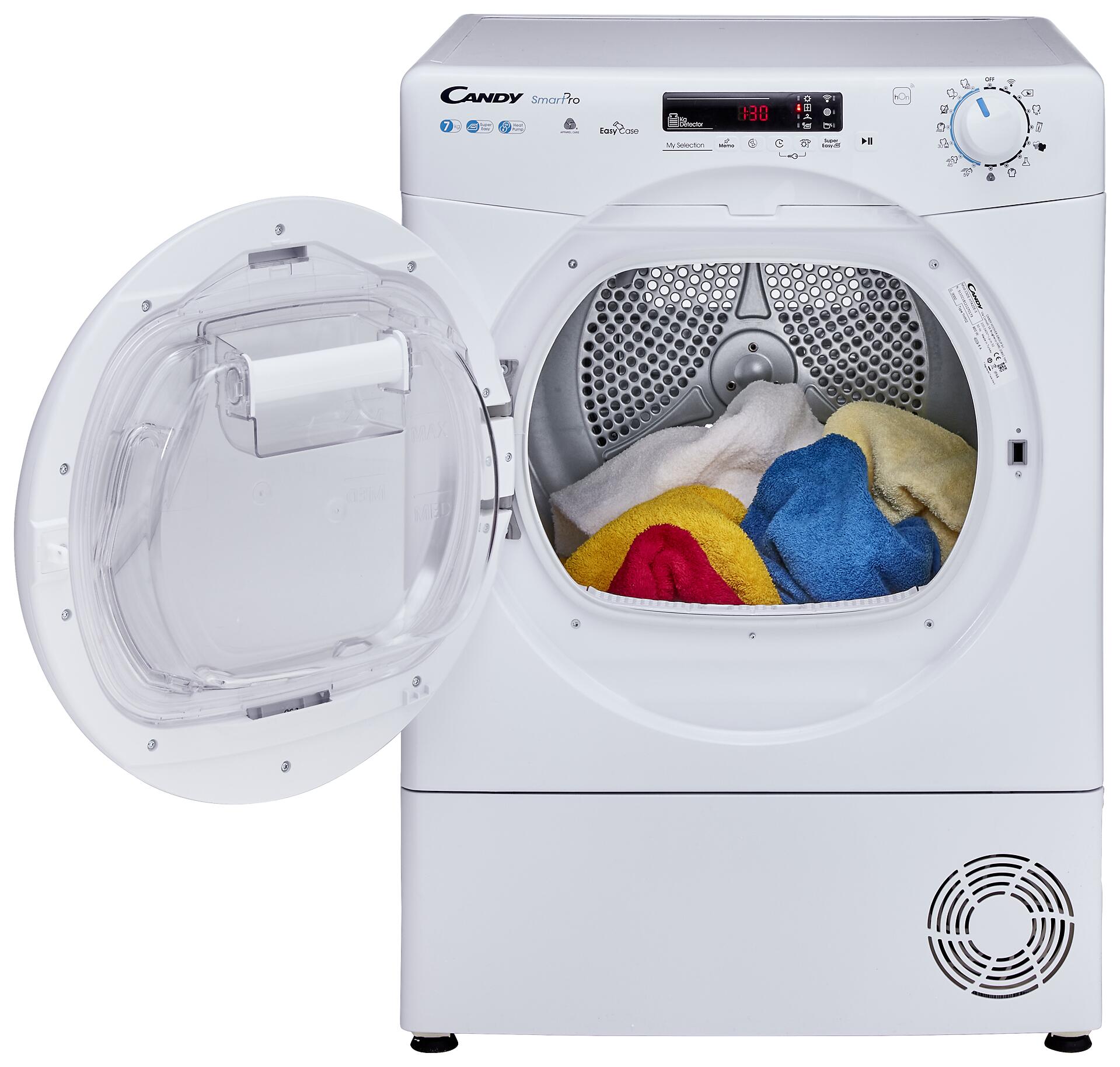 Candy Wärmepumpentrockner CSOE H7A2DE-S weiß B/H/T: ca. 60x85x59 cm ca. 7 kg