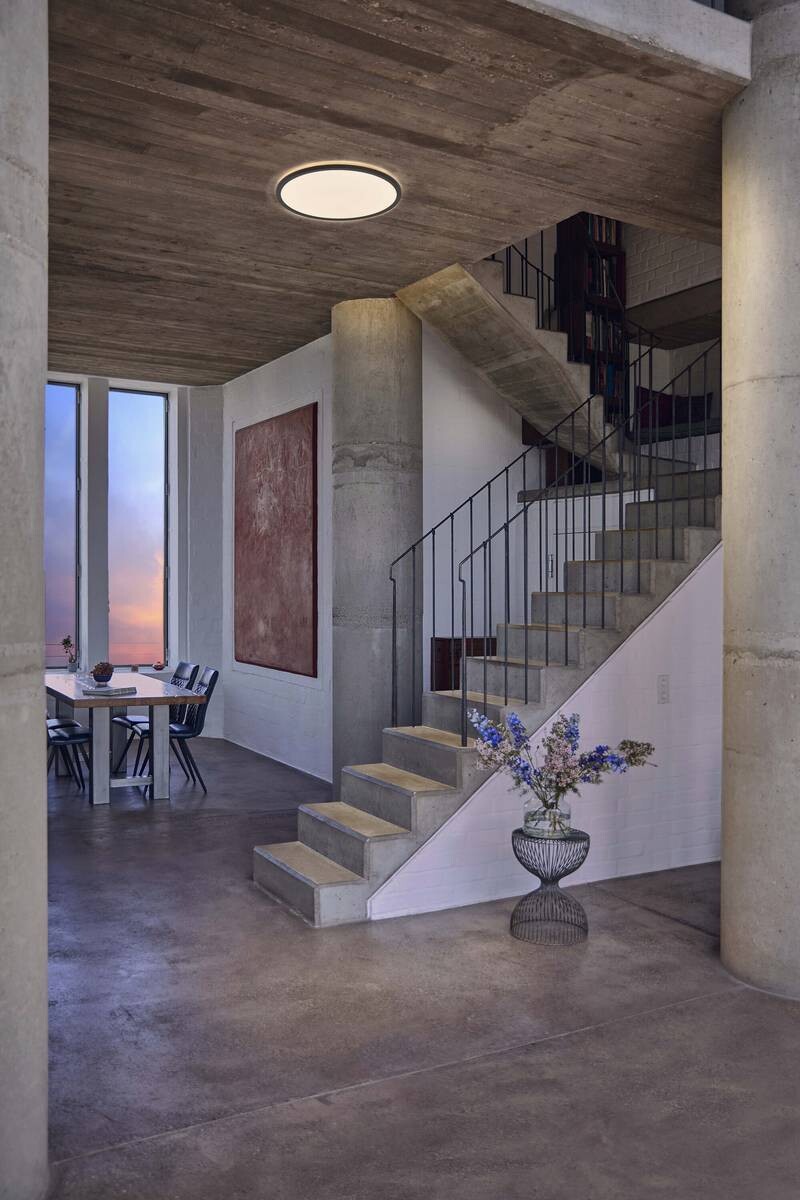 LEDVANCE Deckenleuchte Orbis schwarz weiß Kunststoff H/D: ca. 2,7x23,5 cm