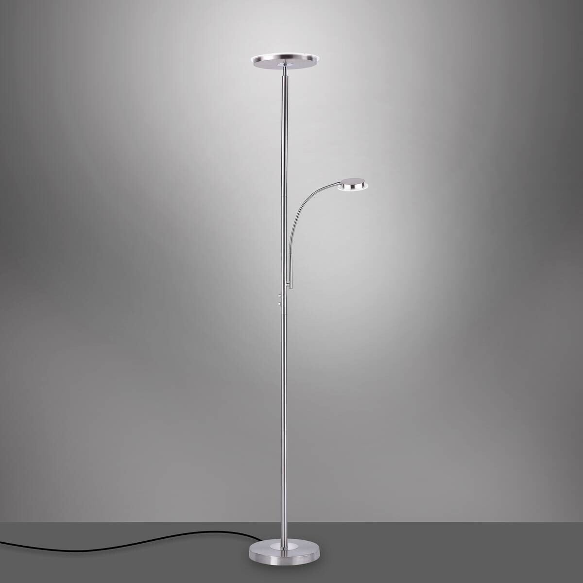 Just Light Deckenfluter Hans Stahl Metall H: ca. 193 cm