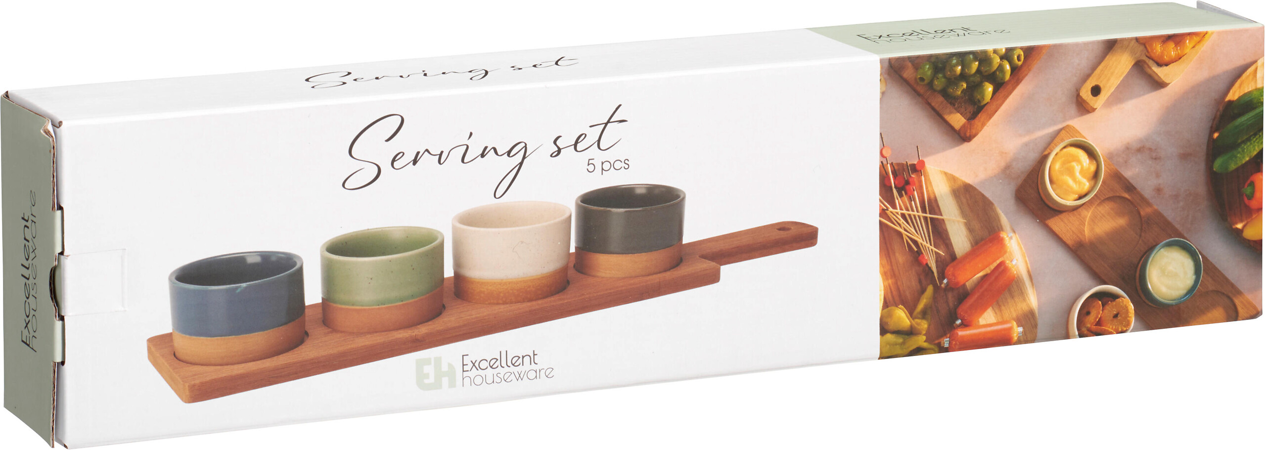 Servierset mehrfarbig Steinzeug B/H/L: ca. 41,3x5,5x9,7 cm Servierset mehrfarbig Steinzeug B/H/L: ca. 41,3x5,5x9,7 cm