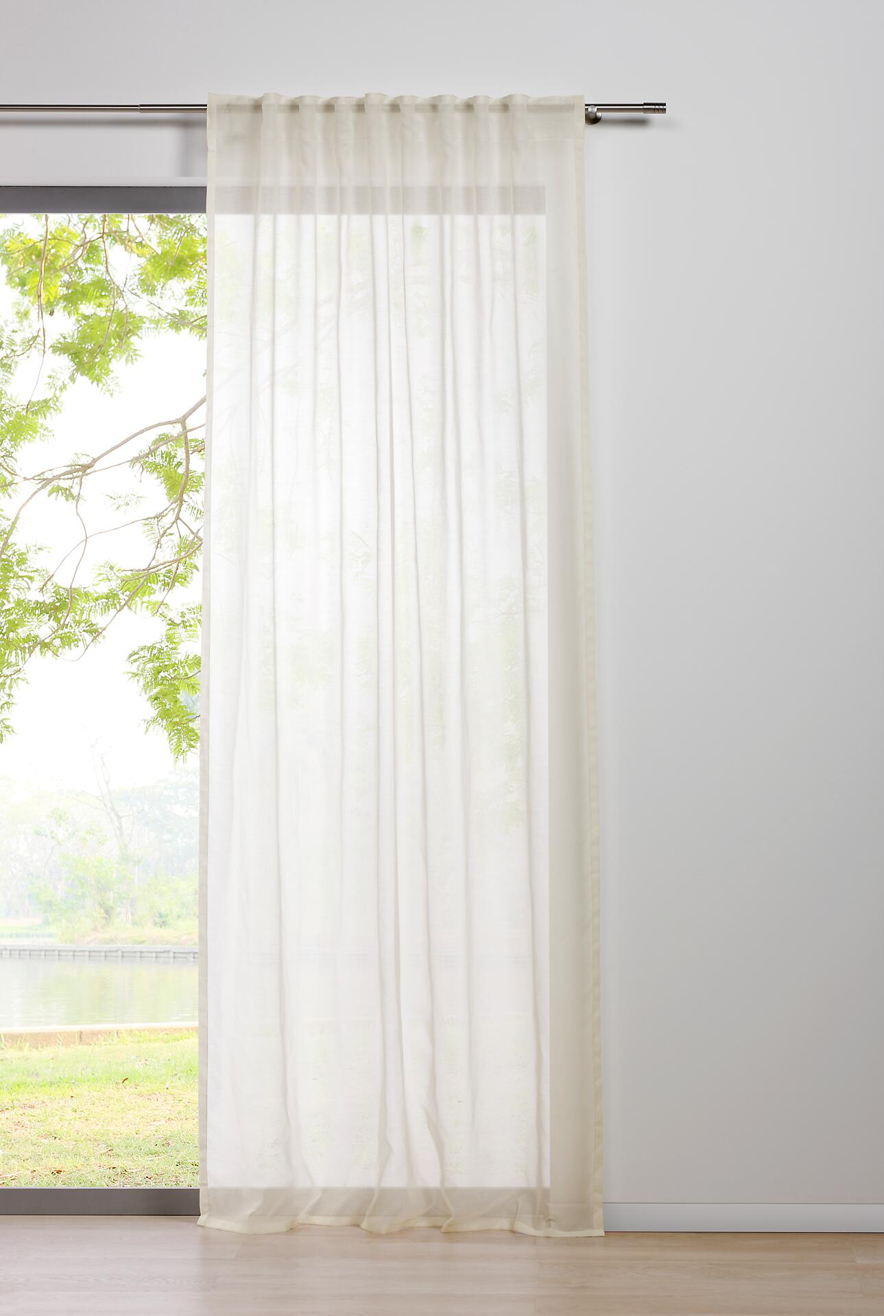 Kombivorhang 2er Pack Pure ecru B/L: ca. 135x300 cm