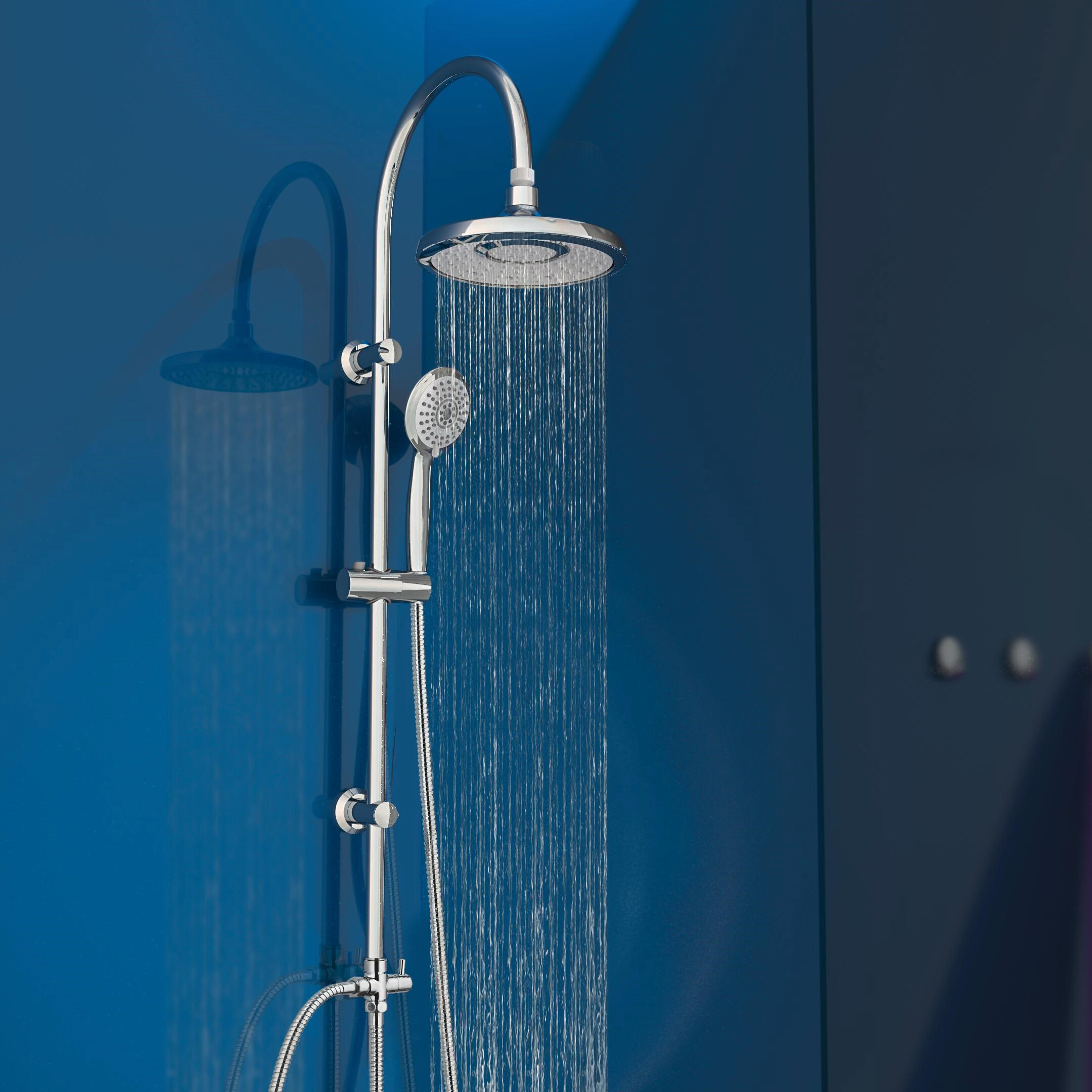 Eisl SOMMERREGEN Überkopf-Brauseset SOMMERREGEN Chrom B/H/T: ca. 27x78x8,5 cm Eisl SOMMERREGEN Überkopf-Brauseset SOMMERREGEN Chrom B/H/T: ca. 27x78x8,5 cm