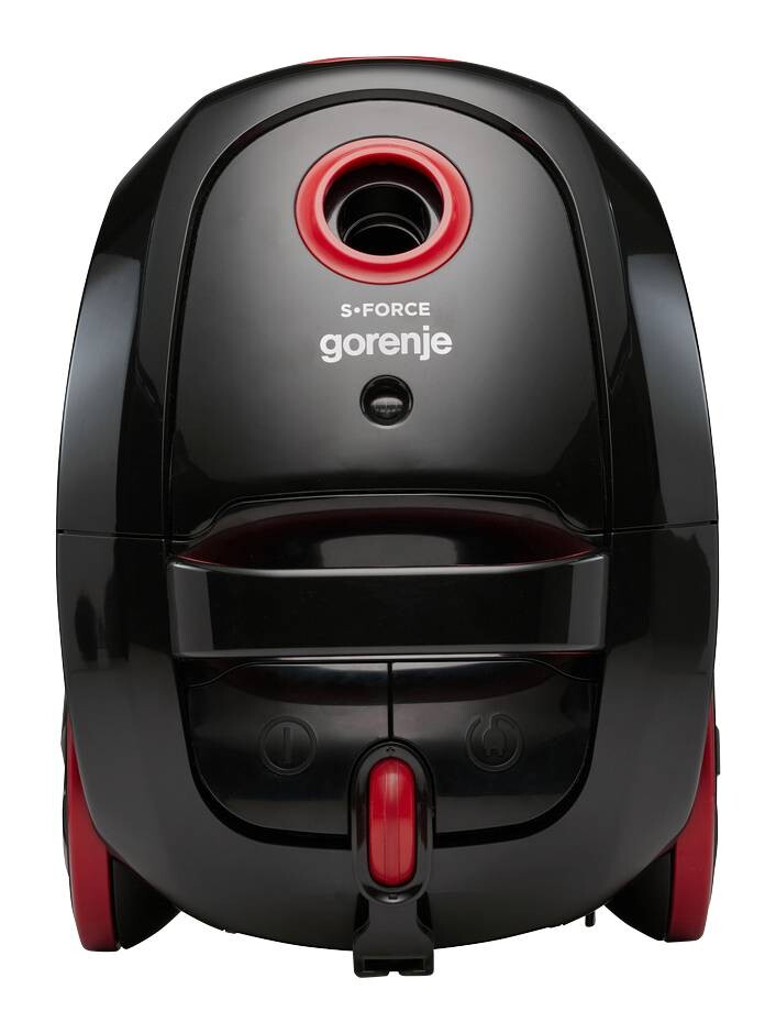 Bodenstaubsauger 743013 schwarz rot Kunststoff B/H: ca. 39x30 cm