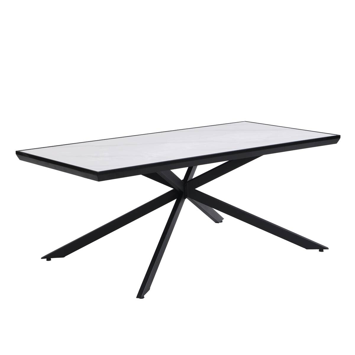 Couchtisch Jana weiß Marmor Optik B/H/T: ca. 120x48x60 cm