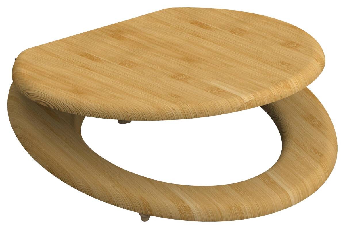 Schütte WC-Sitz NATURAL BAMBOO natur Bambus B/H/T: ca. 37,2x5,5x42,5 cm