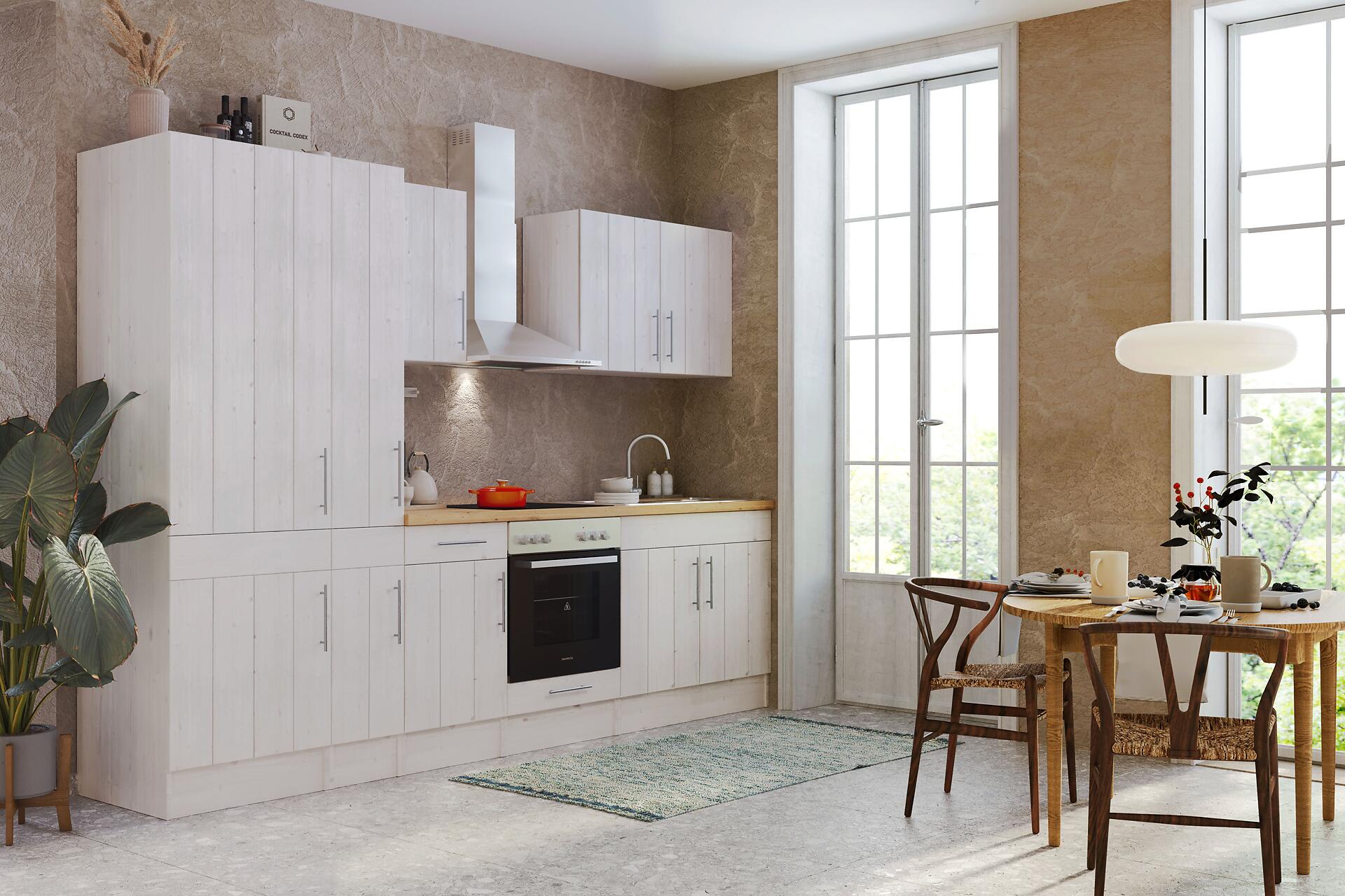 Respekta Küchenblock Premium weiß matt B/H/T: ca. 300x211x60 cm