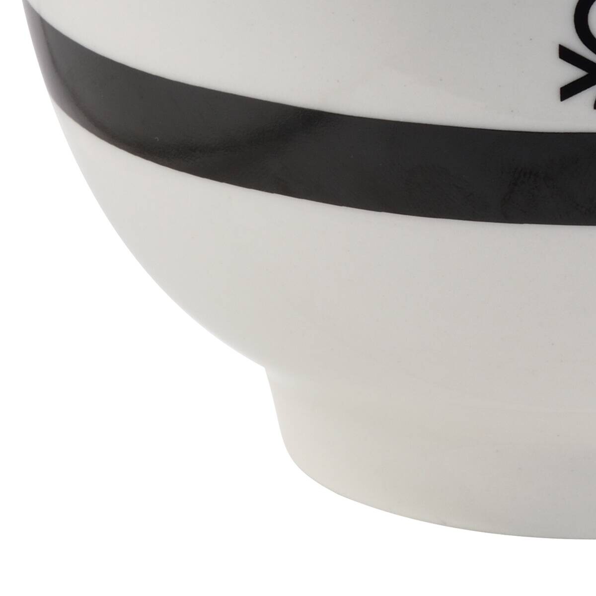 BENETTON Mehrzweckschalenset Black & white weiß Porzellan