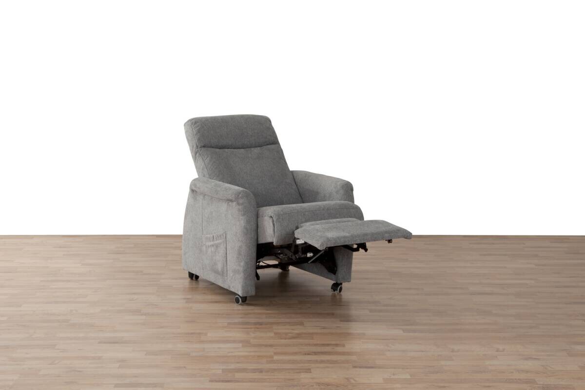 TV-Sessel Bonn hellgrau Microfaser B/H/T: ca. 78x111x94 cm