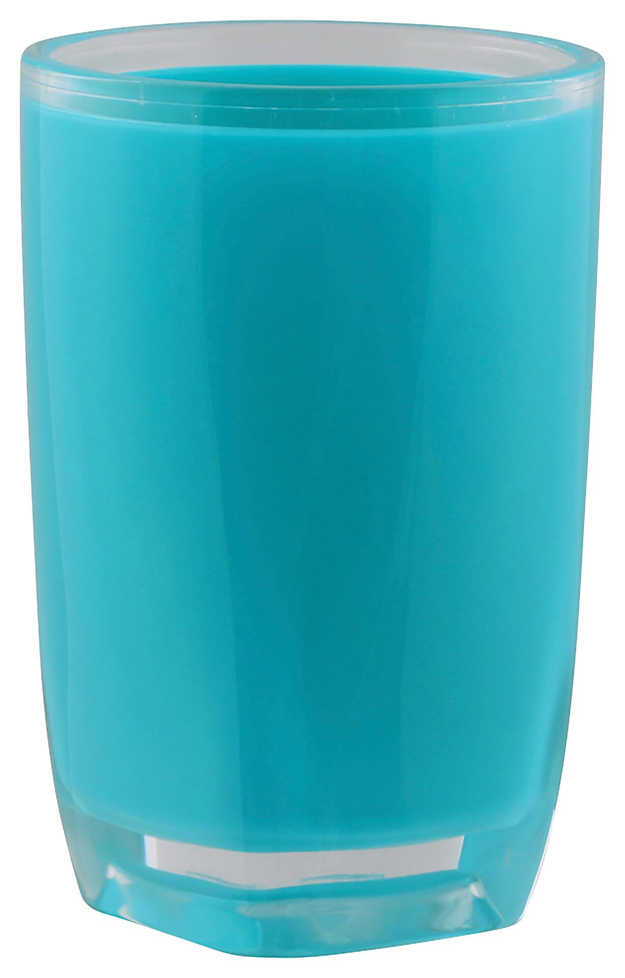 Axentia Zahnputzbecher Graz türkis Kunststoff H/D: ca. 11,5x7,5 cm