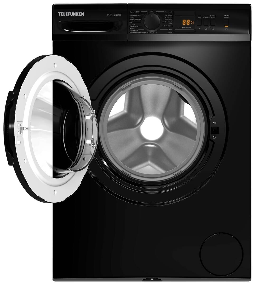 TELEFUNKEN Waschmaschine TF-WM-4421T0B schwarz ca. 6 kg