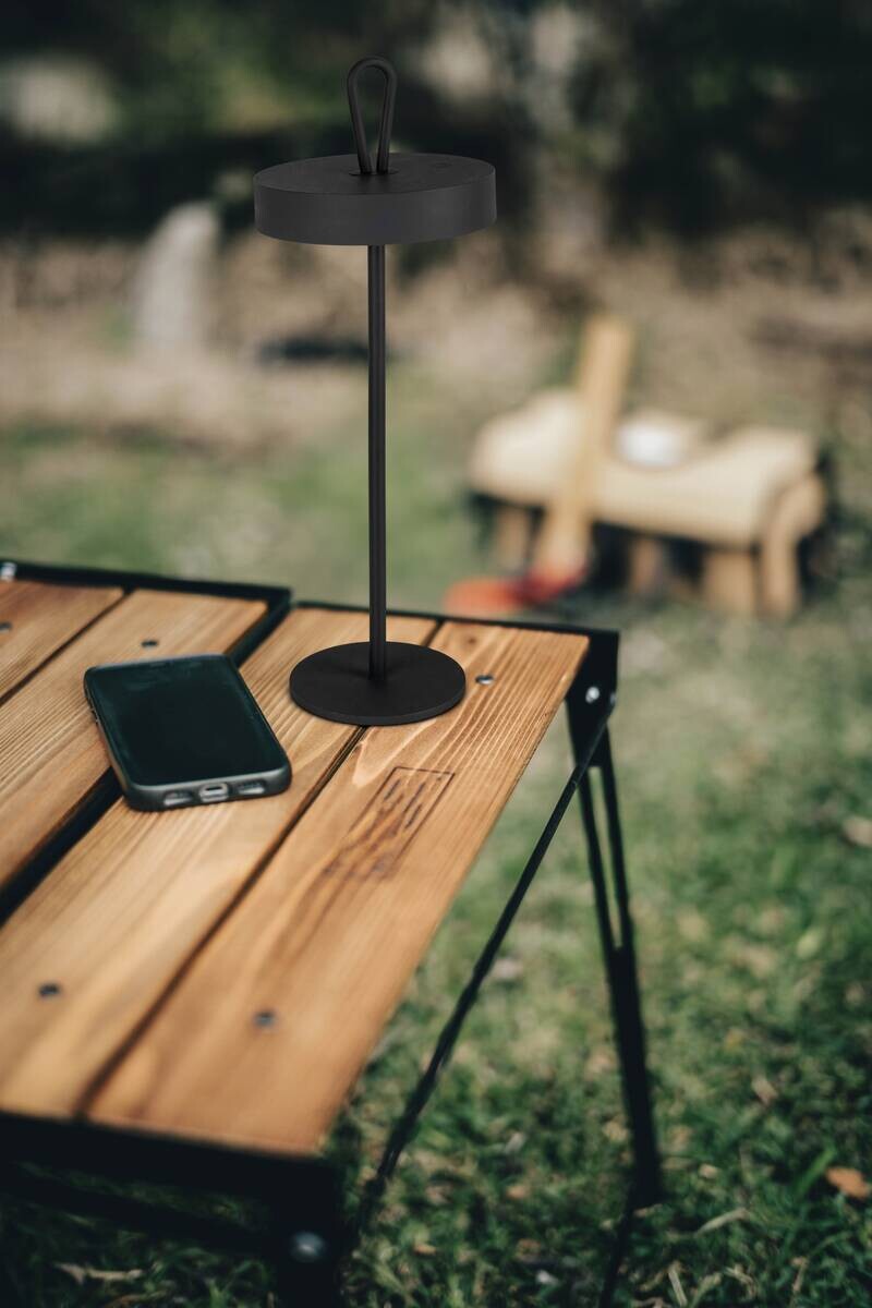 Näve Leuchten Tischleuchte 5315322 schwarz Metall Kunststoff B/H/T: ca. 12,5x35x12,5 cm 1 Brennstellen