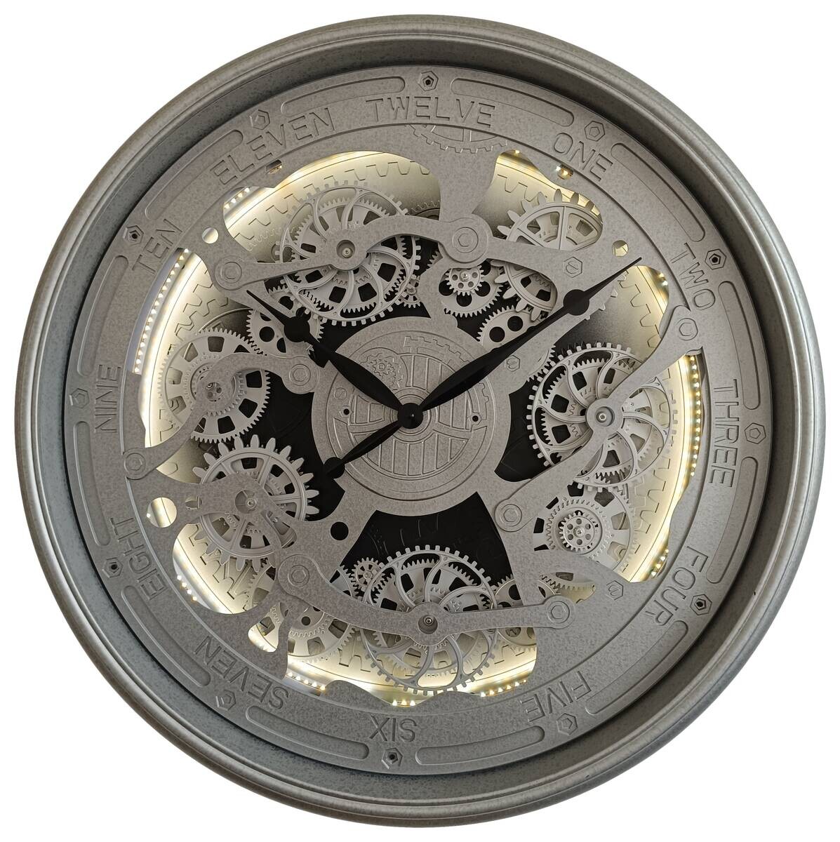 BHP Wanduhr silber