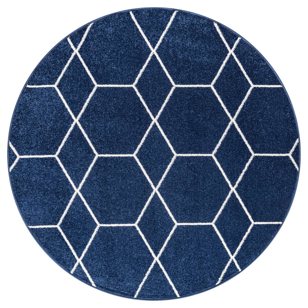 Sanat Teppich Trellis marine B/L: ca. 200x200 cm