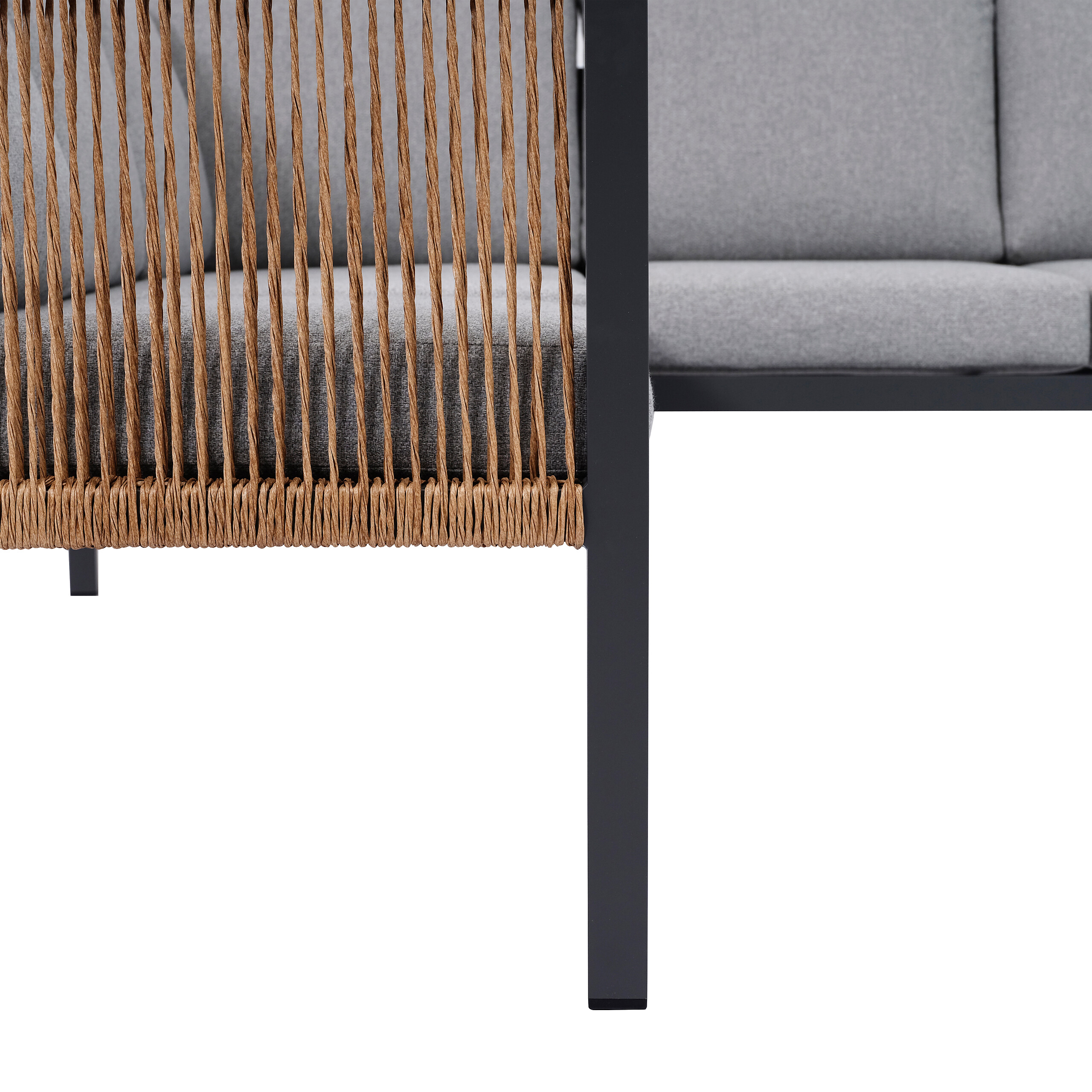 Loungeset grau Aluminium