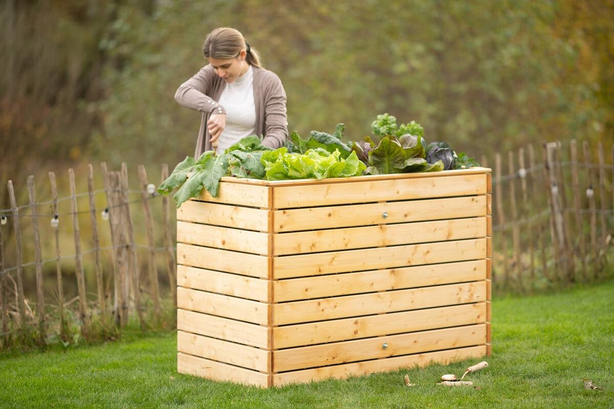 Westmann Hochbeet Fichte L natur Fichte B/H/L: ca. 70x90x130 cm