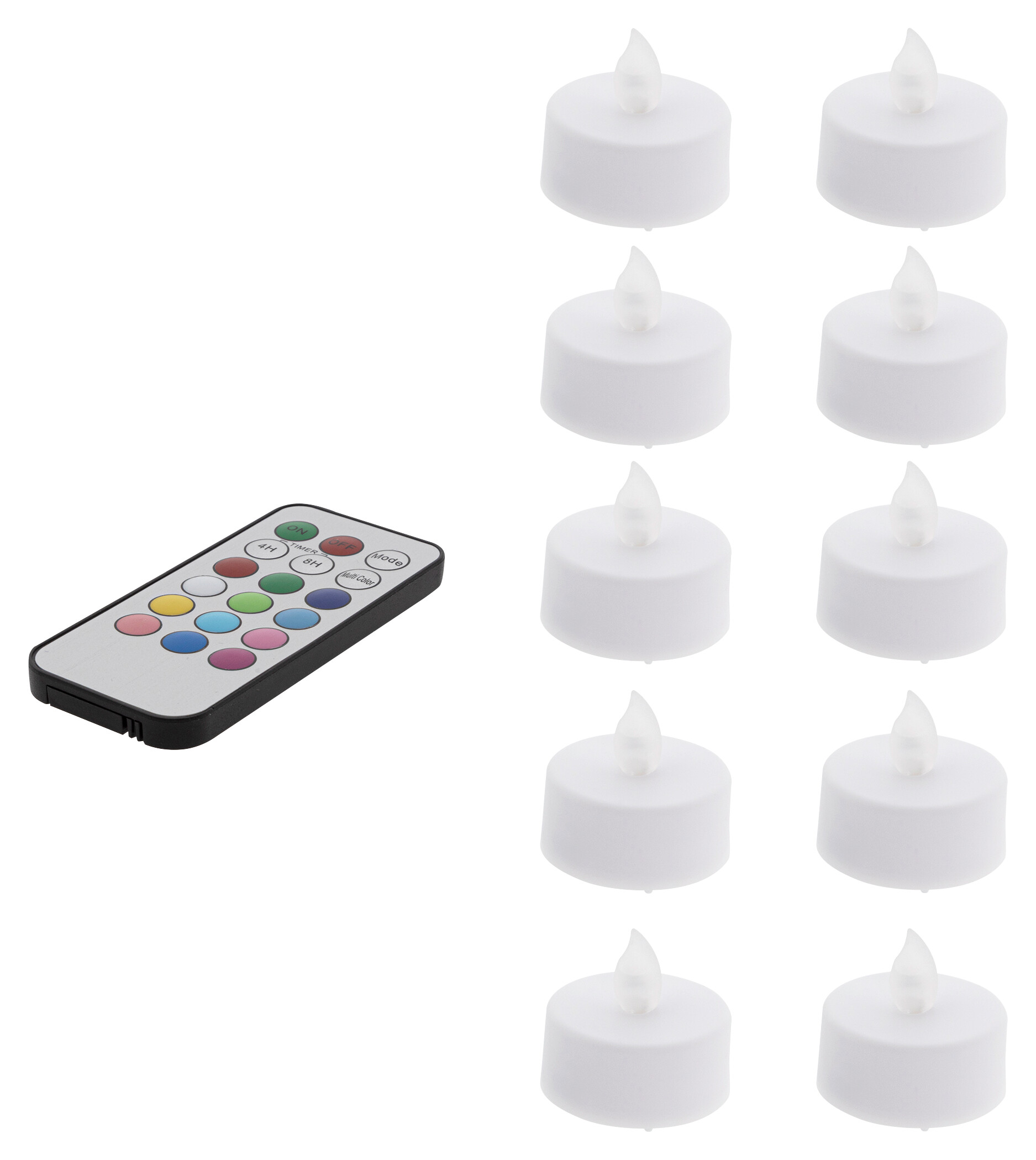 HI LED-Teelichter weiß