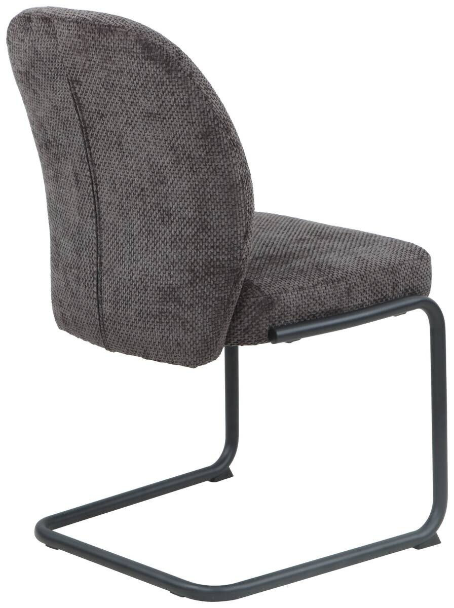 Schwingstuhl Karen anthrazit schwarz Webstoff Metall
