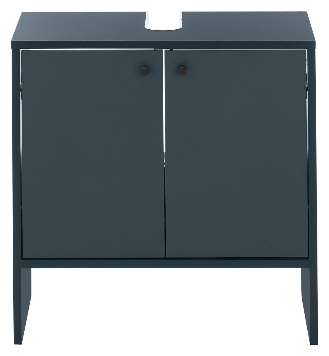 Waschbeckenunterschrank Kairo blau dunkel B/H/T: ca. 60x60x35 cm