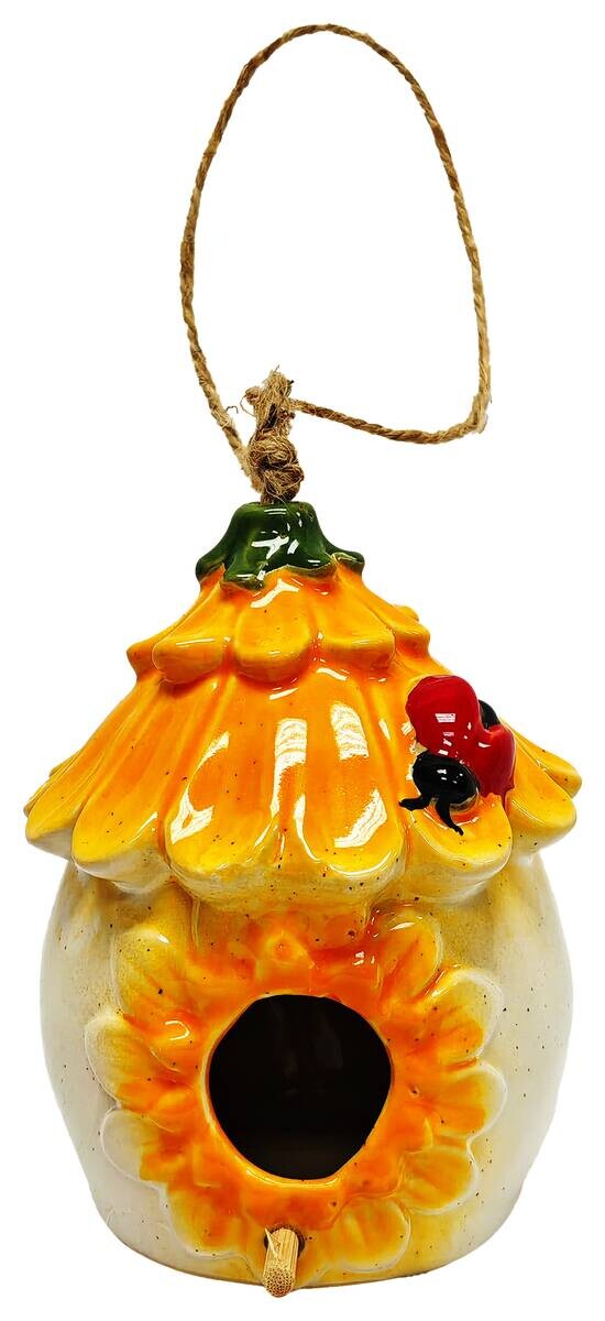 Dekorationsartikel gelb Porzellan B/H/L: ca. 11x14x14 cm