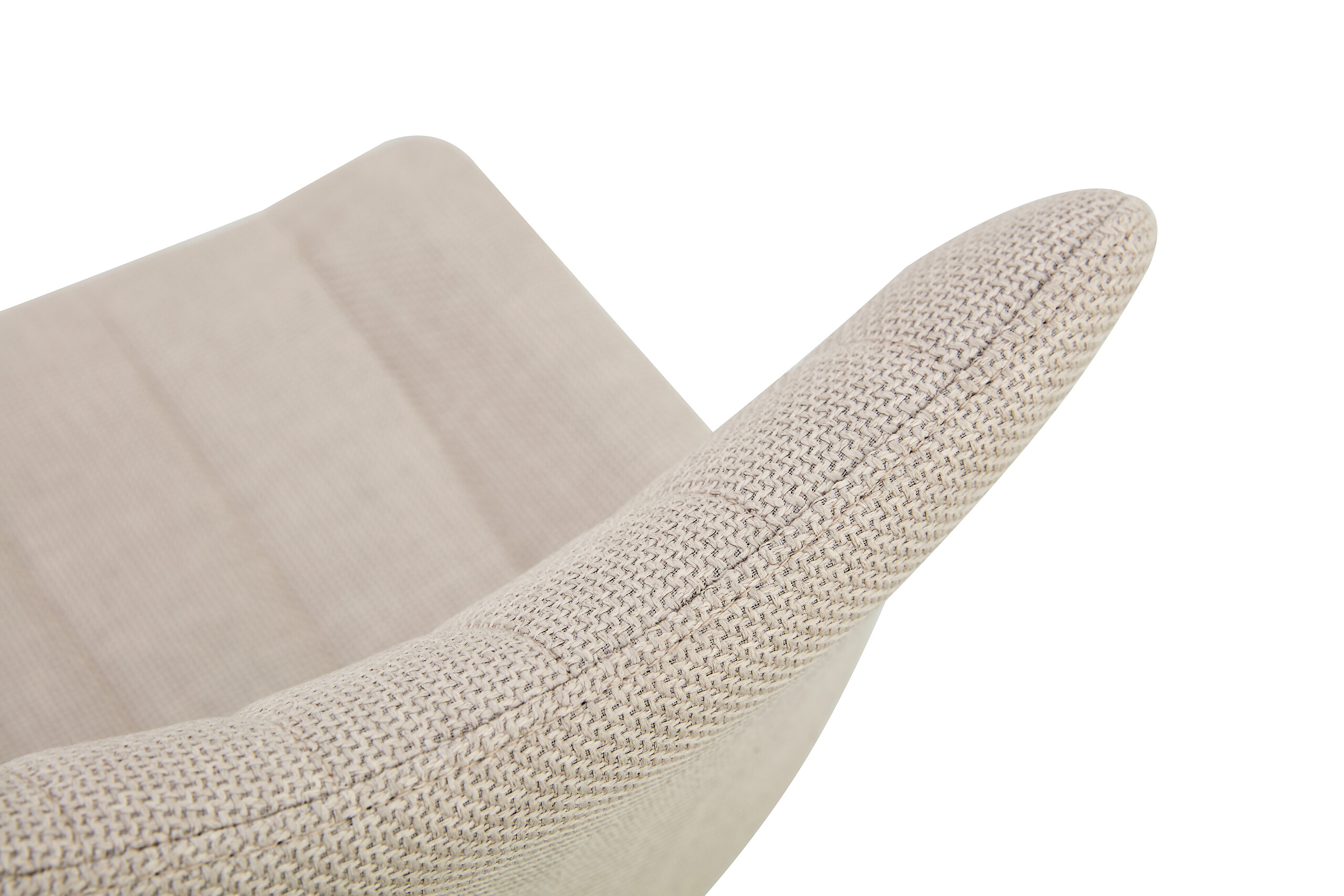 Stuhl LOTTA, 2er Set creme Webstoff B/H/T: ca. 53x86x59 cm