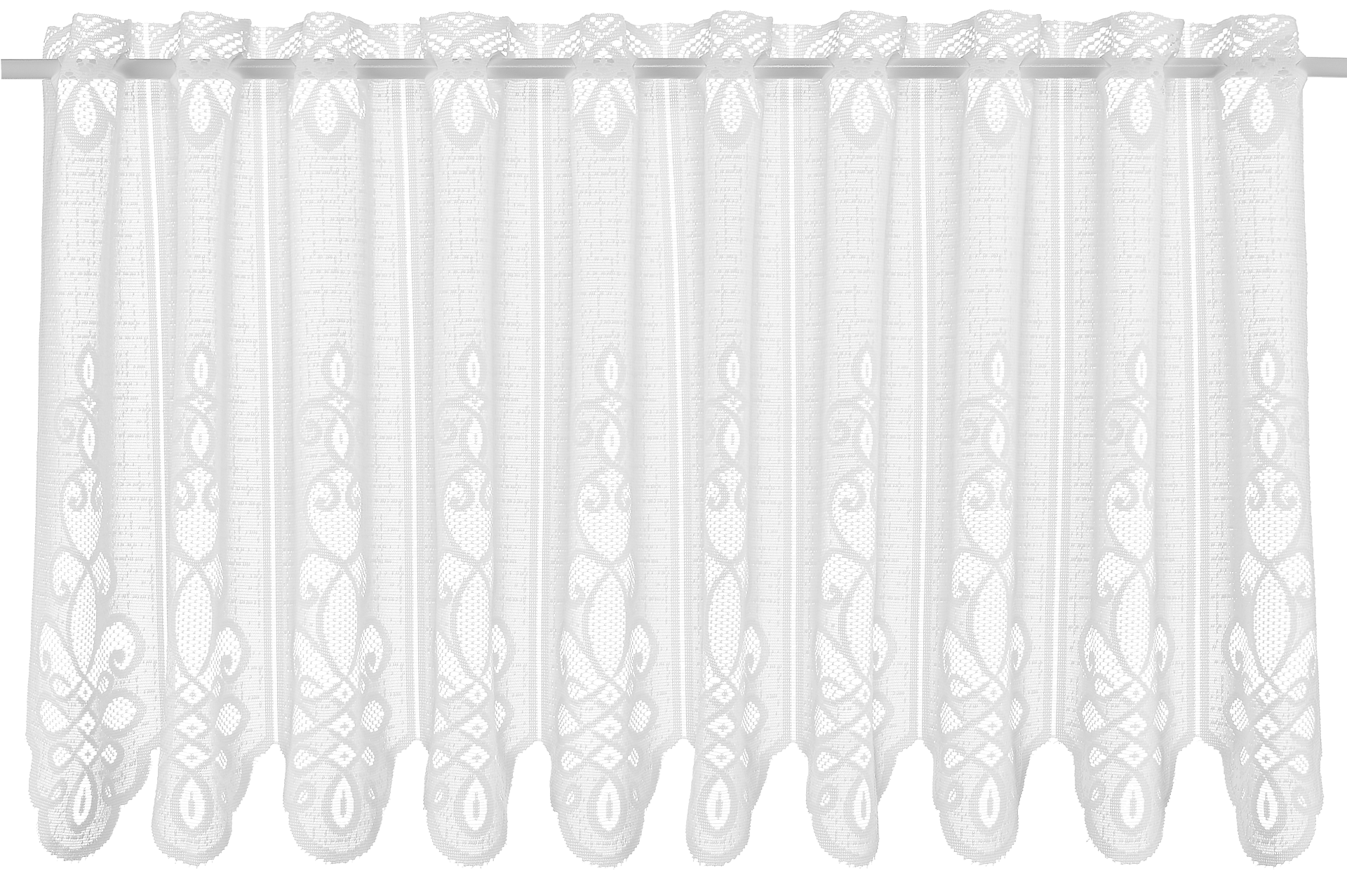 POCOline Scheibengardine Borkum weiß B/L: ca. 150x50 cm