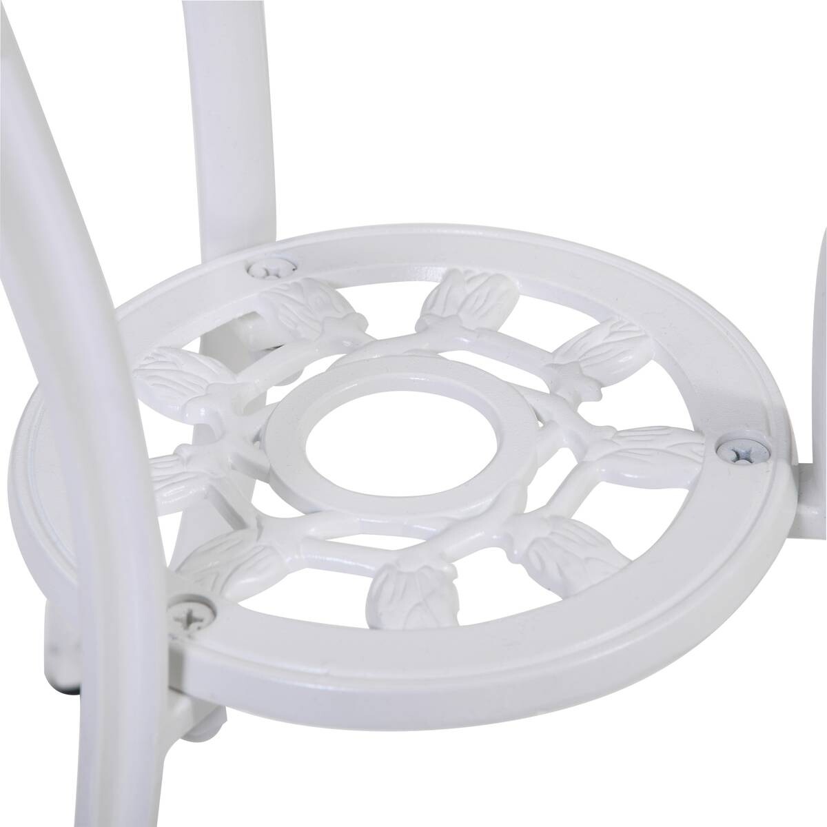 Outsunny Gartenmöbel-Set weiß Aluminium