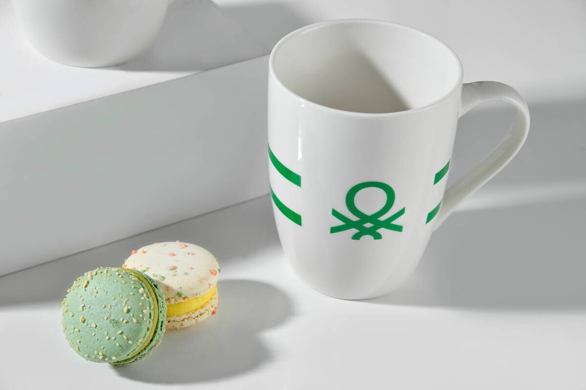 BENETTON Kaffeebecherset Rainbow grün Keramik