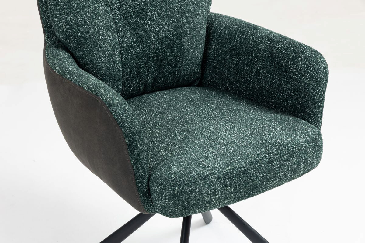 Drehstuhl Lecce grün Microfaser