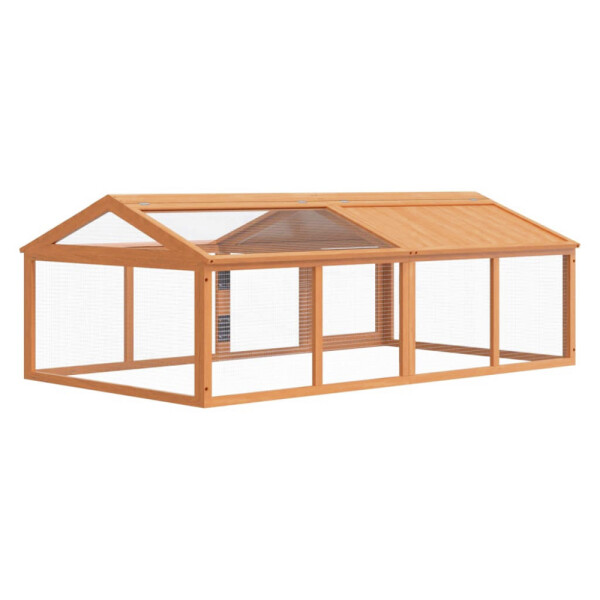 vidaXL Freilaufgehege braun Kiefer B/H/L: ca. 112,5x74x200 cm vidaXL Freilaufgehege braun Kiefer B/H/L: ca. 112,5x74x200 cm