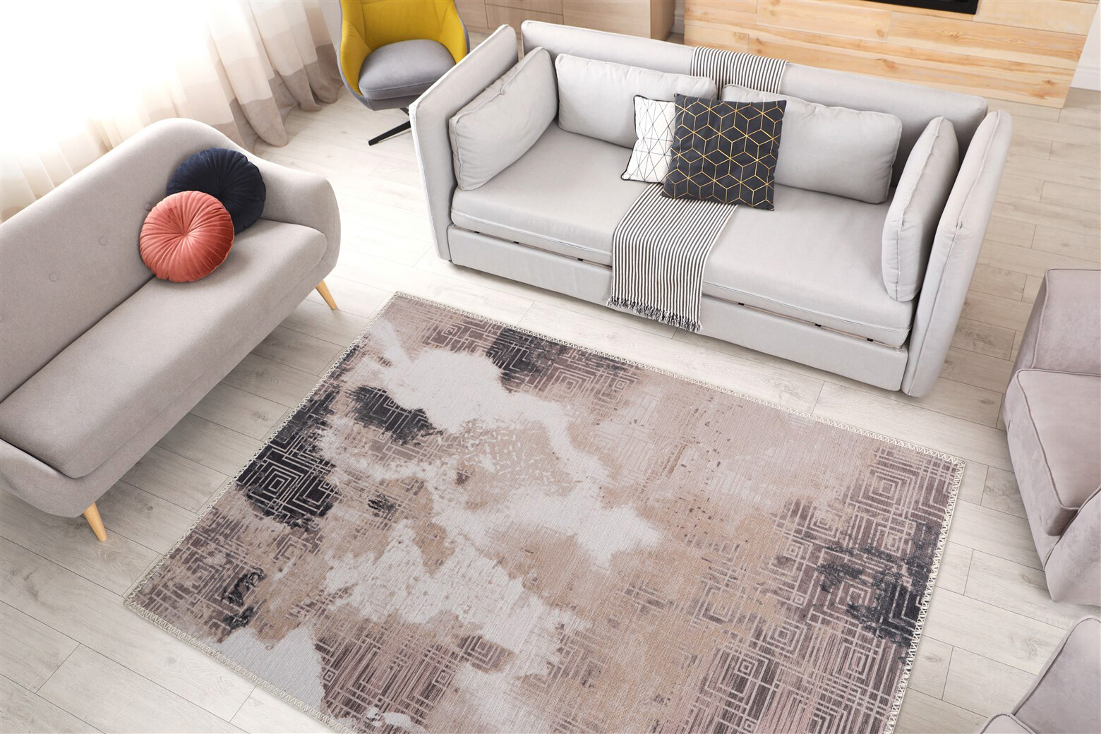 Arte Espina Flachflorteppich Prayer 525 creme B/H/L: ca. 80x0,5x150 cm Arte Espina Flachflorteppich Prayer 525 creme B/H/L: ca. 80x0,5x150 cm