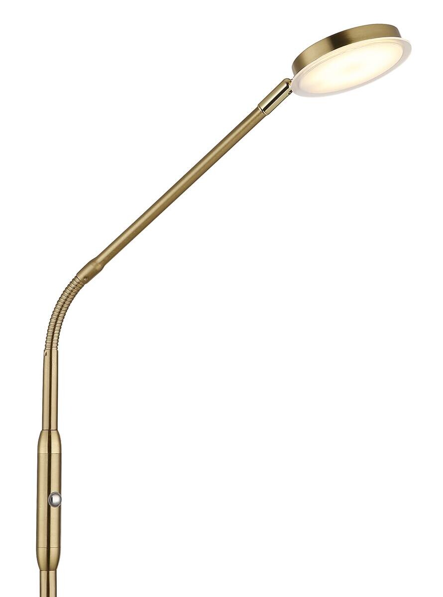 GLOBO Stehleuchte messing Metall B/H/L: ca. 20x173x52 cm 1 Brennstellen