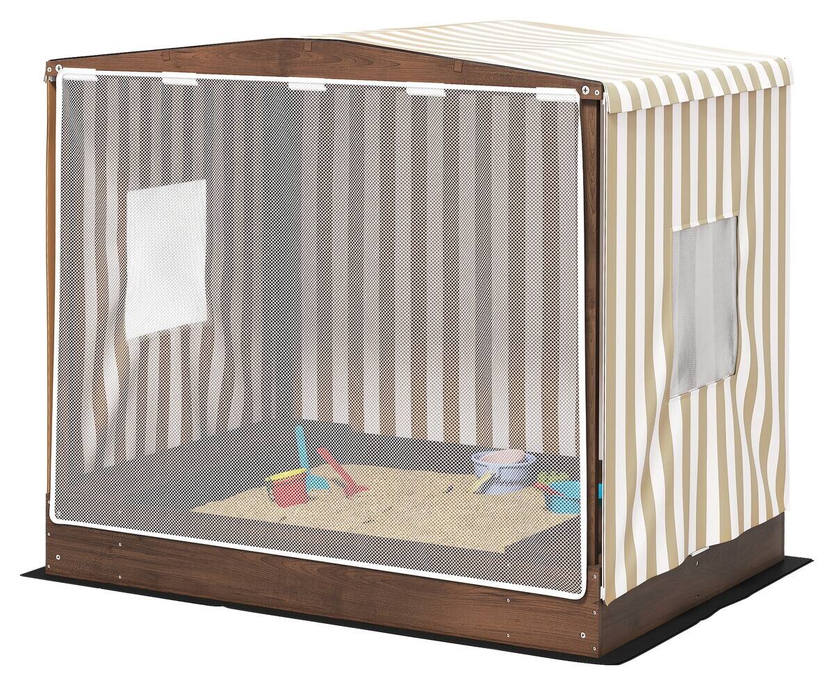 AIYAPLAY Sandkasten braun B/H/L: ca. 101,5x131x142 cm