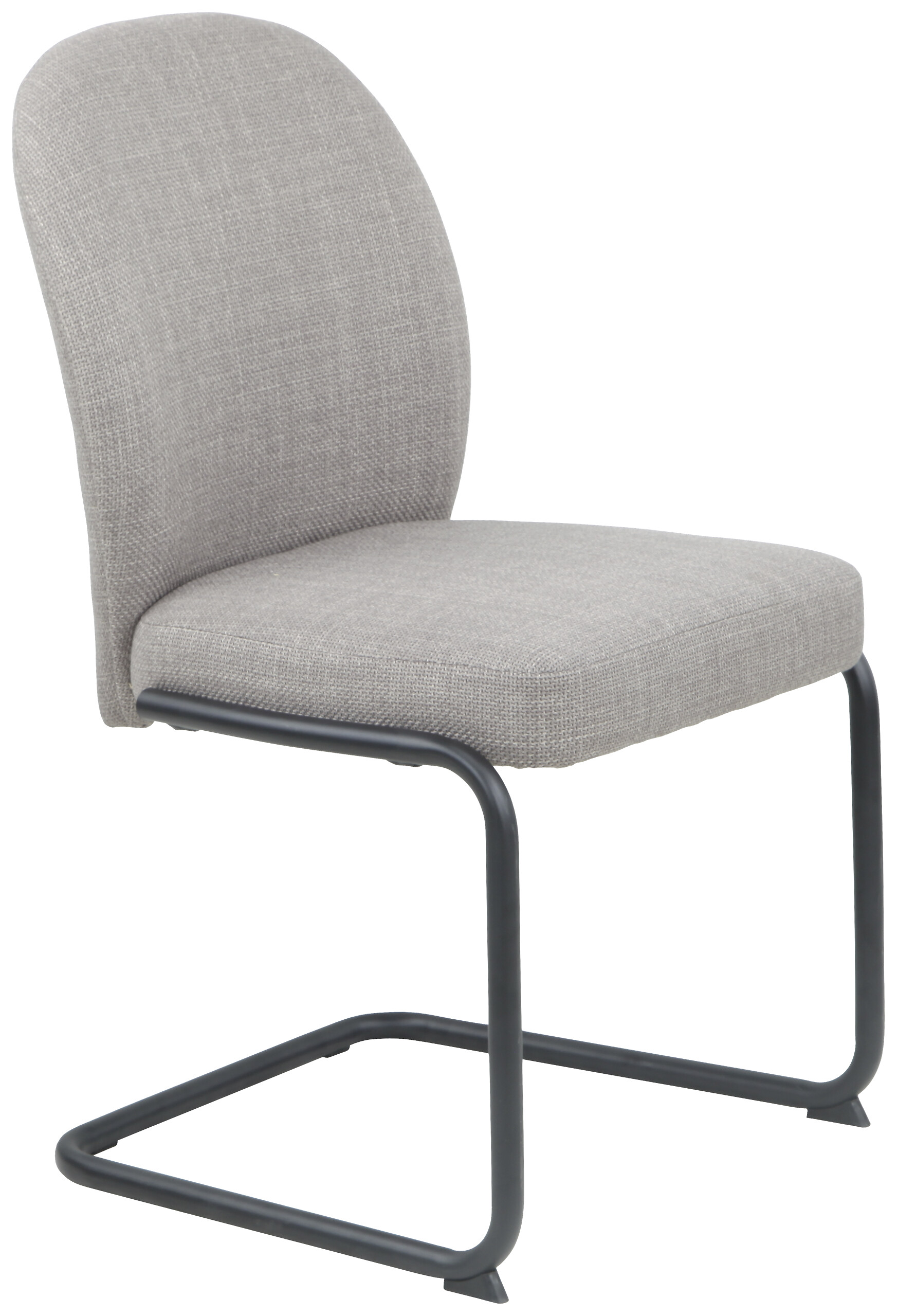 Schwingstuhl Karen II, 2er-Set schlamm Metall Webstoff B/H/T: ca. 53x90x62 cm