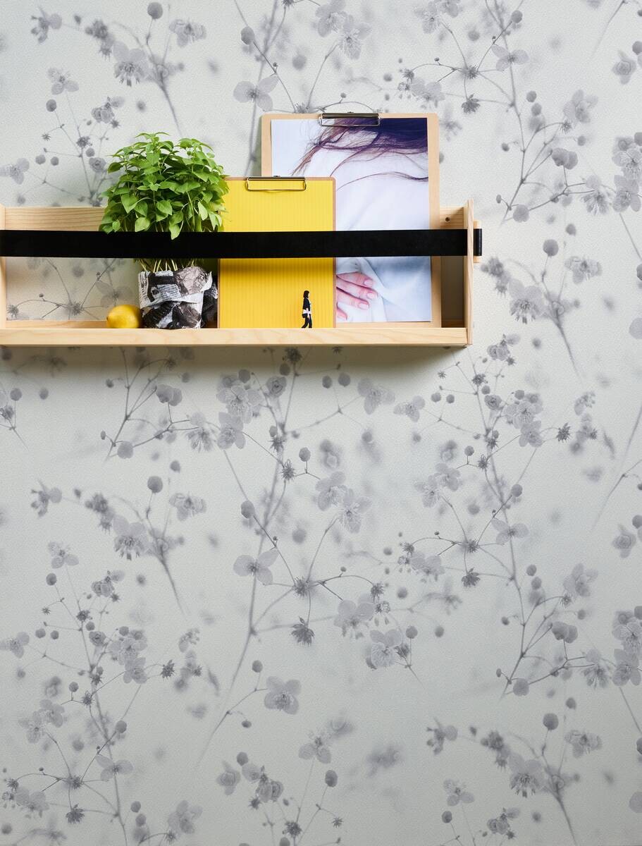 A.S.Creation Papiertapete weiß grau B/H/D: ca. 53x1005x7 cm