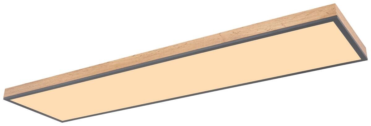 GLOBO Deckenleuchte 416080WD5 Graphit Aluminium Acryl MDF B/H/T: ca. 30x6,5x120 cm 1 Brennstellen