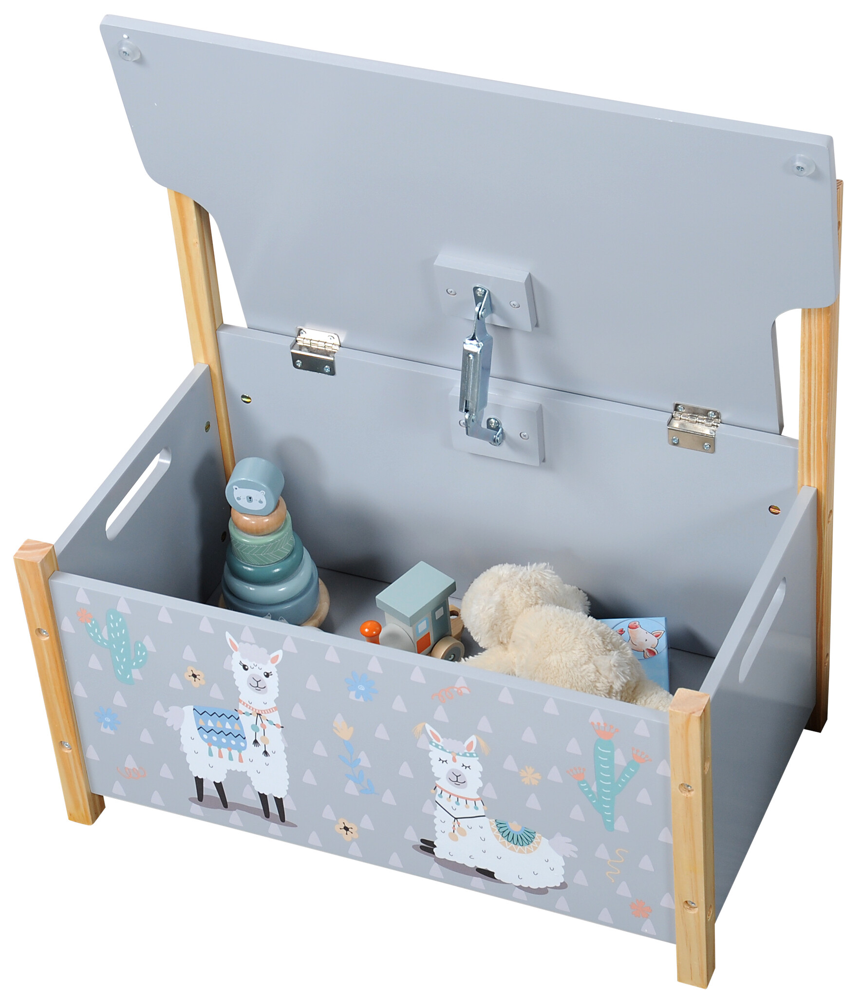Kesper Kinder-Sitzbank Alpaka grau B/H/L: ca. 60x56x34,5 cm