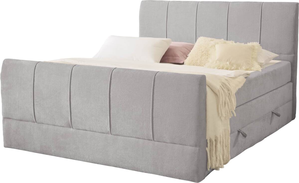 Boxspringbett Harmony hellgrau Liegefläche B/L: ca. 180x200 cm
