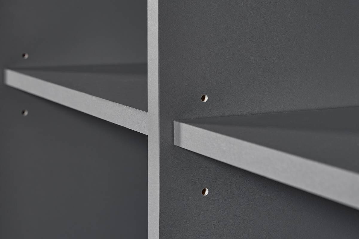 Regal Elenzio Graphit B/H/T: ca. 81,5x191,2x40 cm