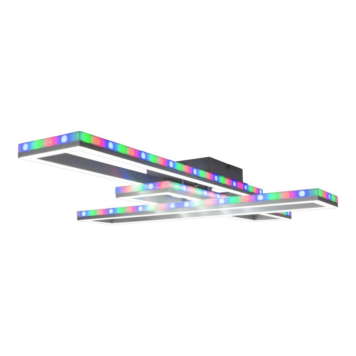 Näve Leuchten Deckenleuchte 1403060 Alu Kunststoff Metall B/H/T: ca. 60x11x95 cm null 6 Brennstellen