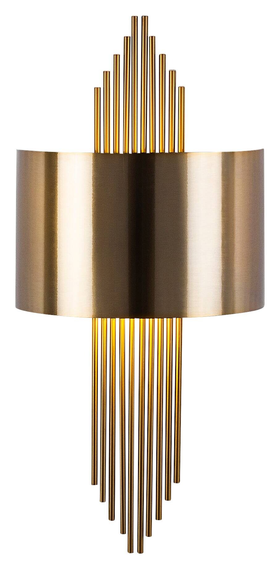 Opviq Wandleuchte Ringel bronze Eisen B/H/T/L: ca. 10x22x10x75 cm E27 1 Brennstellen