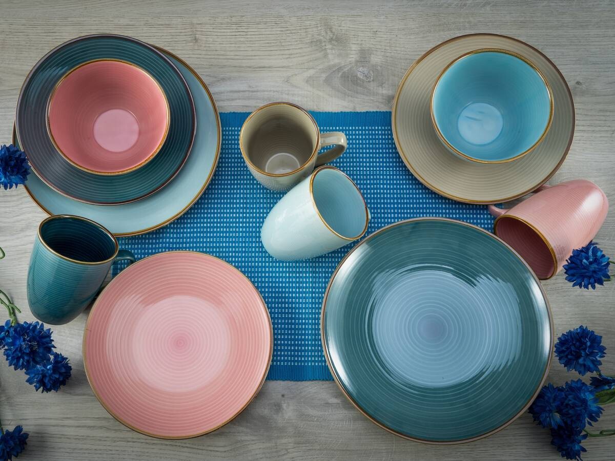 CreaTable Kombiservice COSY DAY bunt Steinzeug 16 tlg.