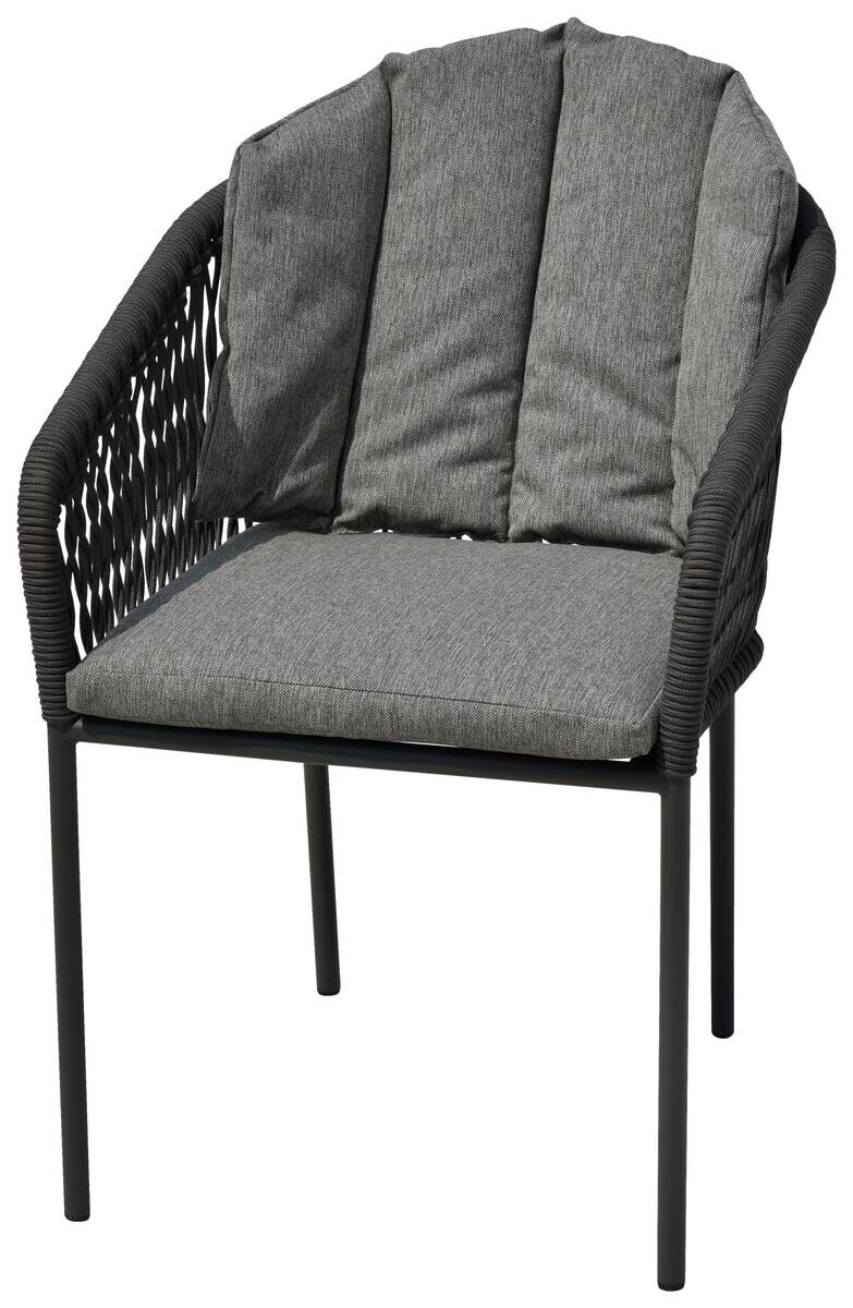 POCOline Gartenstuhl grau Webstoff B/H/L: ca. 68x79x58 cm