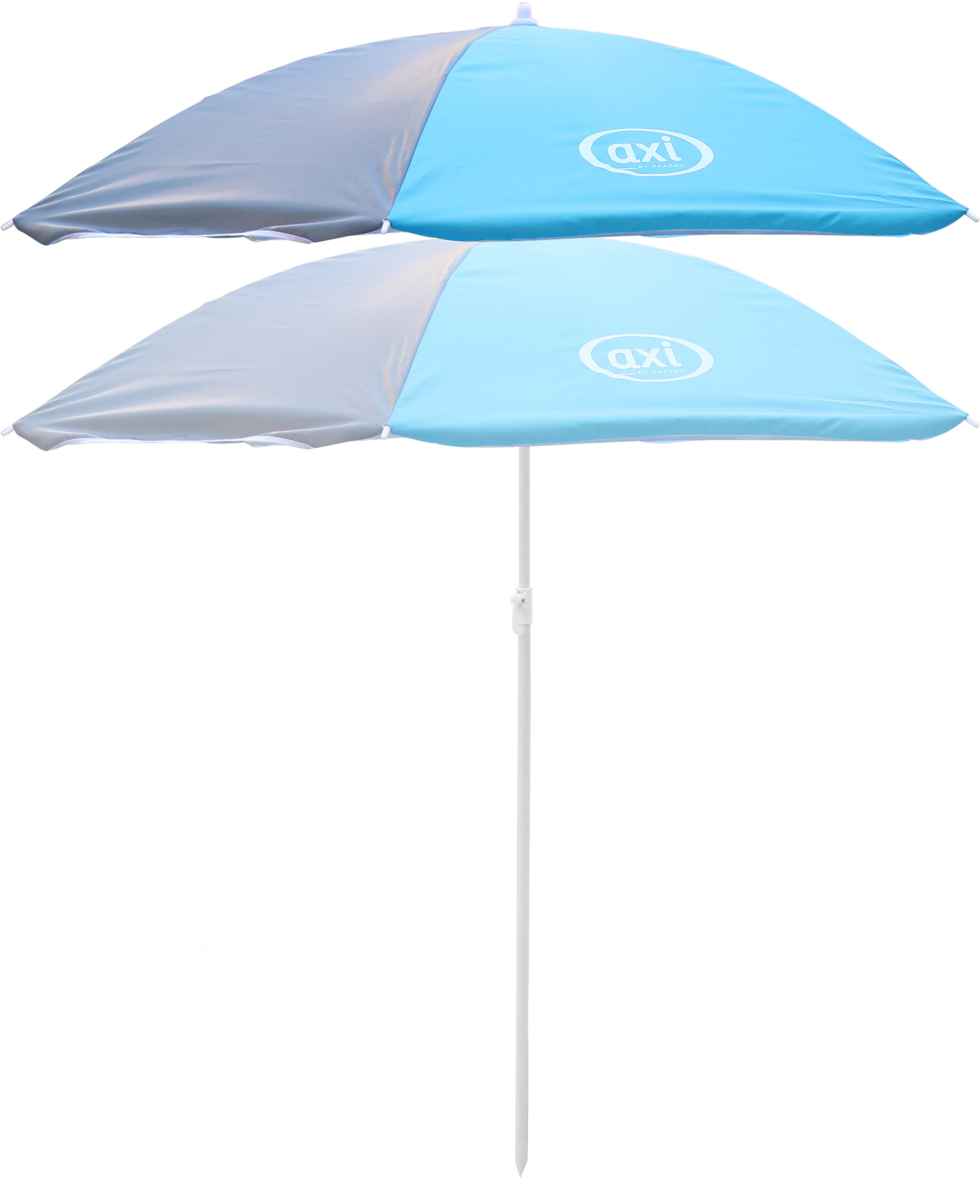 AXI Sonnenschirm grau Kunststoff H/D: ca. 175x125 cm