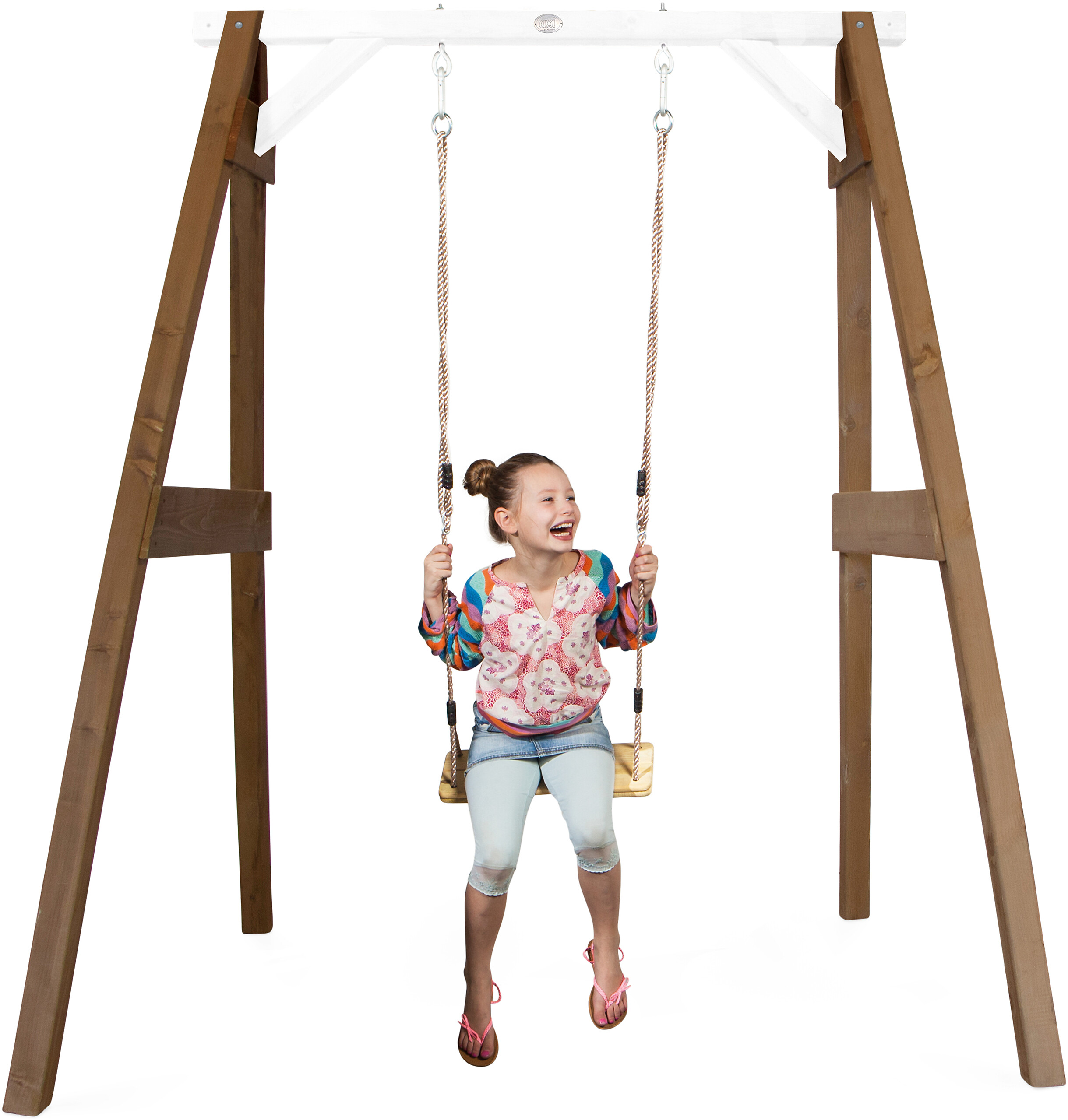 AXI Einzelschaukel braun B/H/L: ca. 181x207x160 cm