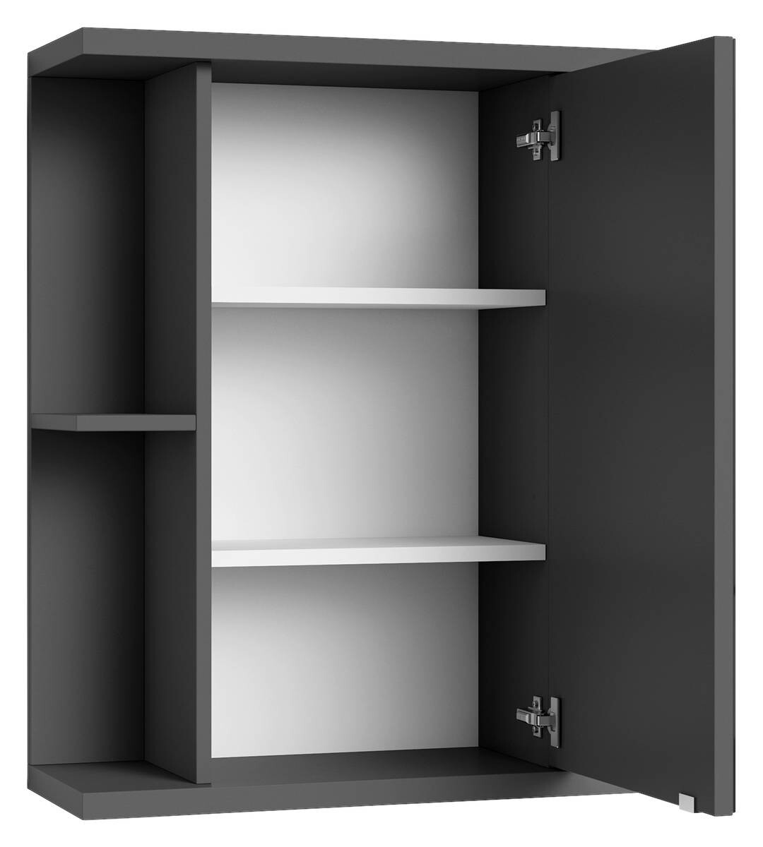 Spiegelschrank NEBRASKA anthrazit B/H/T: ca. 60x70x25 cm