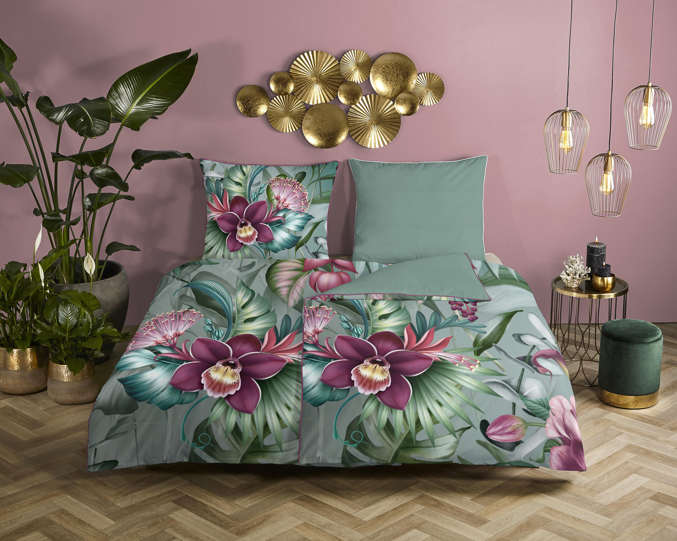 Baumwoll Bettwäsche Allison Satin