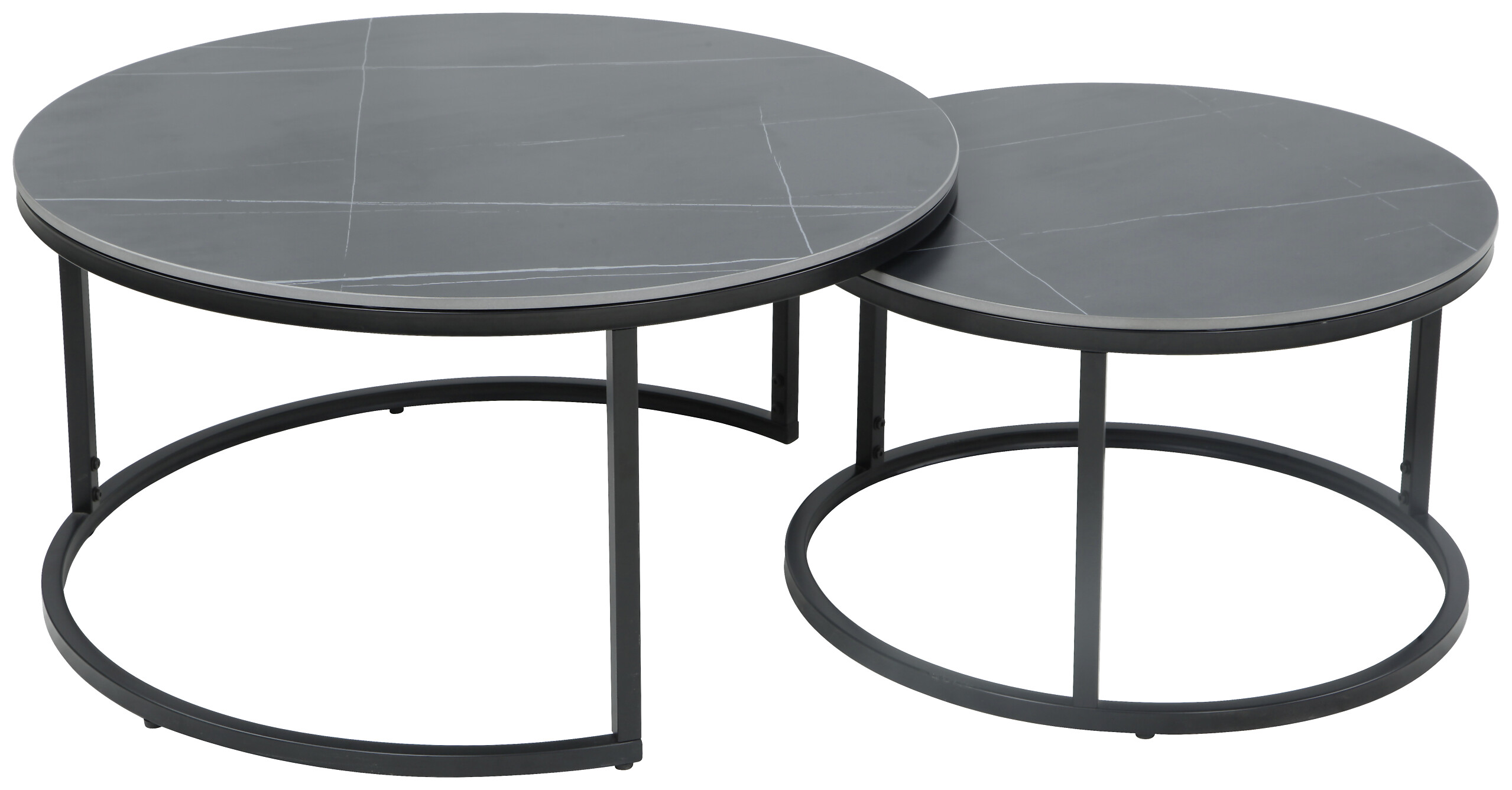 Hela Couchtisch Luis II grau Marmoroptik schwarz Metall Stein H/D: ca. 41x80 cm Hela Couchtisch Luis II grau Marmoroptik schwarz Metall Stein H/D: ca. 41x80 cm