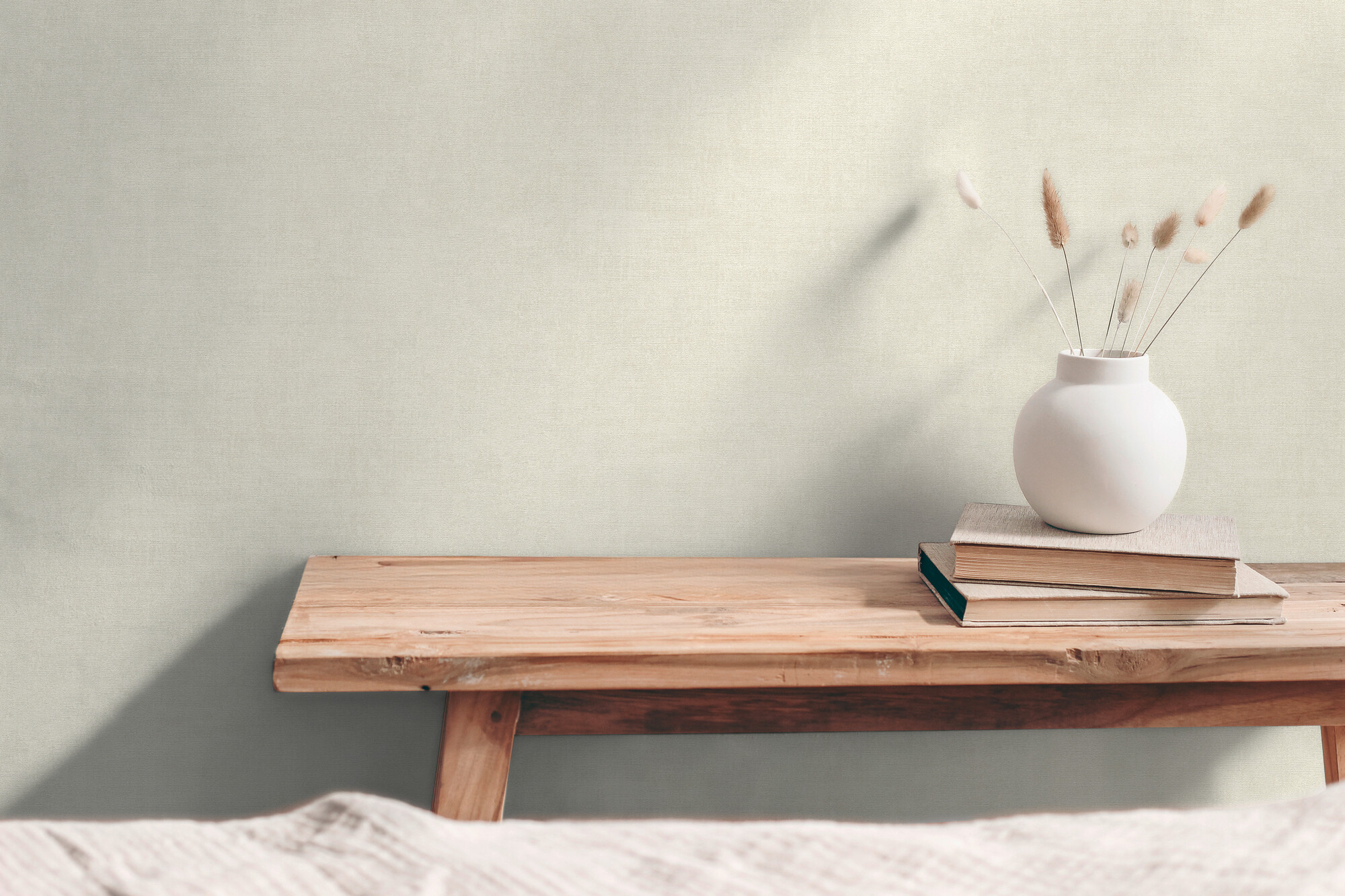 A.S.Creation Vliestapete creme weiß B/H/D: ca. 53x1005x8,3 cm